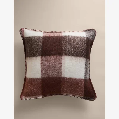 Marks & Spencer M&S Brushed Mohair Cushion Red Mix