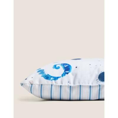 Marks & Spencer M&S Set of 2 Seahorse Outdoor Cushions - Blue Mix, Blue Mix