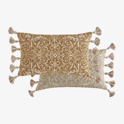 Marks & Spencer Historic Royal Palaces Pure Cotton Kensington Cushion Yellow Mix