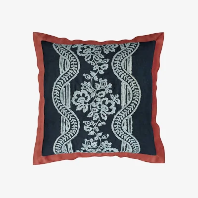 Marks & Spencer Sanderson Aubrey & Hykenham Embroidered Cushion Indigo