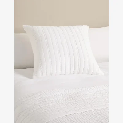 Marks & Spencer M&S Pure Linen Textured Large Decorative Cushion White