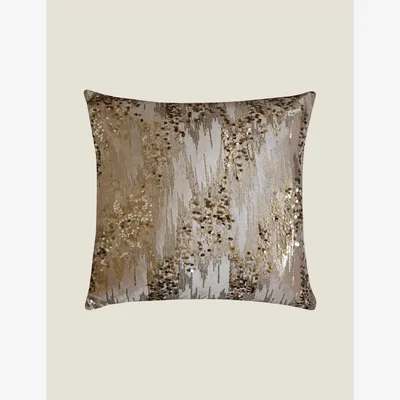 Marks & Spencer Amanda Holden Velvet Confetti Cushion - Truffle, Truffle