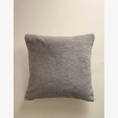 Marks & Spencer M&S Collection Supersoft Faux Fur Cushion - Mid Grey, Olive,Neutral,Chocolate,Spice,Mid Grey