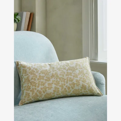 Marks & Spencer Laura Ashley Pure Cotton Lady Fern Cushion Yellow Mix