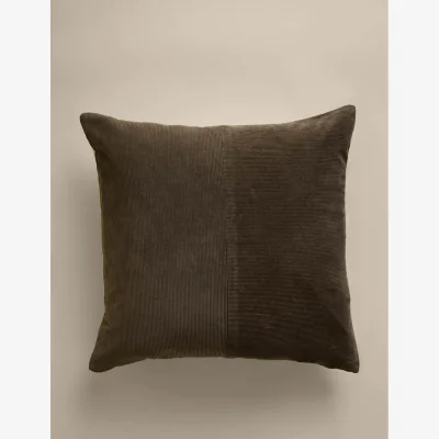 Marks & Spencer M&S Pure Cotton Washed Cord Cushion Khaki