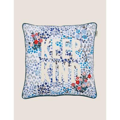 Marks & Spencer M&S Cath Kidston Pure Cotton Kindness Cushion - Blue, Blue