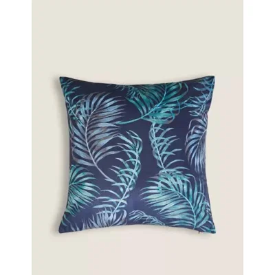 Marks & Spencer M&S Velvet Palm Print Cushion - Multi, Multi