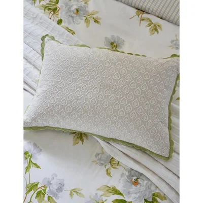 Marks & Spencer Sanderson Linen Rich Adele Embroidered Bolster Cushion - Multi, Multi