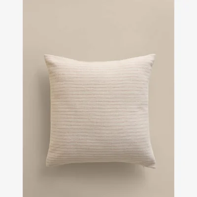 Marks & Spencer M&S Pure Cotton Woven Stripe Cushion Natural Mix