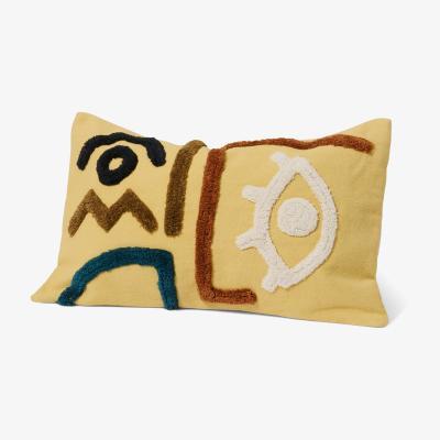Made.com Azizi 100% Cotton Cushion, 40 x 55 cm, Yellow