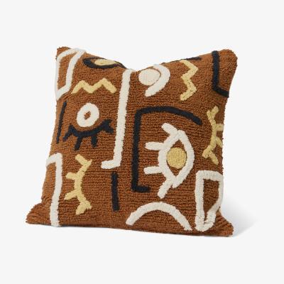 Made.com Azizi 100% Cotton Cushion, 50 x 50 cm, Terracotta