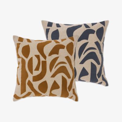 Made.com Lafant Set of 2 Flocked Cushions, 50 x 50cm, Multi