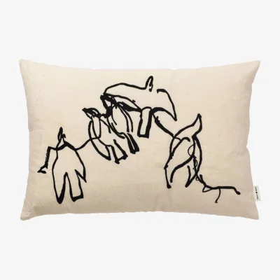Made in Design Vuelo Cushion textile white / 60 x 40 cm - Ferm Living