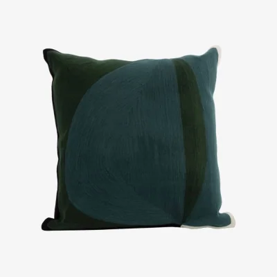 Made in Design Abstrait Cushion textile green / 42 x 42 cm - Maison Sarah Lavoine