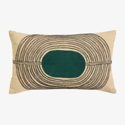 Made in Design Mirage Cushion textile blue / 50 x 30 cm - Hand-embroidered - Maison Sarah Lavoine