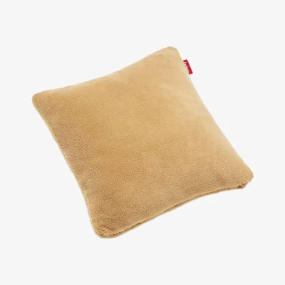 Made in Design Square Teddy Cushion textile brown / Fluffy Fabric - 50 x 50 cm - Fatboy