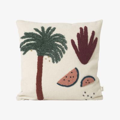 Made in Design Palmier Cushion - / Embroidered - 40 x 40 cm by Ferm Living Multicoloured