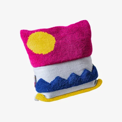 Made in Design Siesta Cushion textile multicoloured / 45 x 45 cm - Hand-woven Wool - COLORTHERAPIS