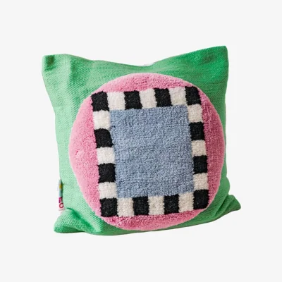 Made in Design Chinese Service Cushion textile multicoloured / 45 x 45 cm - Hand-woven Wool - COLORTHERAPIS