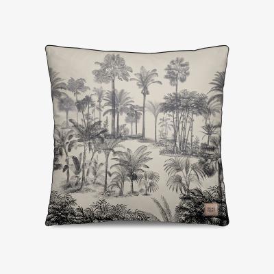 Made in Design Tresors Cushion - / Velvet - 45 x 45 cm by Beaumont Grey/Black/Beige