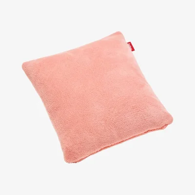 Made in Design Square Teddy Cushion textile pink / Fluffy Fabric - 50 x 50 cm - Fatboy