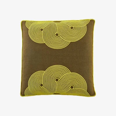 Made in Design Pompidou Half Circles Cushion textile green / 45 x 45 cm - Jonathan Adler