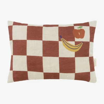Made in Design Vibes Rectangular Cushion textile brown / Small - 33 x 22 cm - NOBODINOZ