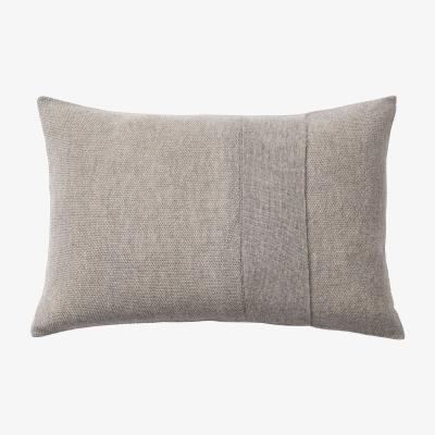 Made in Design Layer Cushion - / Hand-knitted baby llama wool - 60 x 40 cm by Muuto Grey