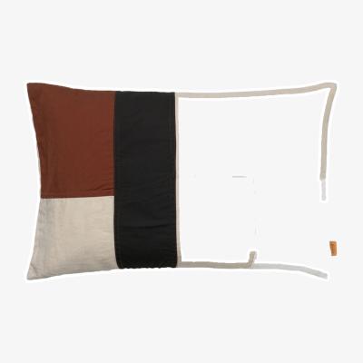 Made in Design Part Cushion textile multicoloured / 60 x 40 cm - Linen & organic cotton - Ferm Living