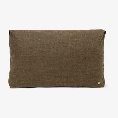 Made in Design Clean Cushion - / 60 x 40 cm - Hot Madison fabric by Ferm Living Brown