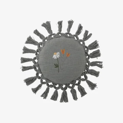 Made in Design Elinna Cushion textile grey / Ø 35 cm - Bloomingville
