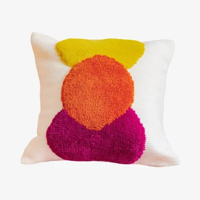 Made in Design Good Karma Cushion textile multicoloured / 45 x 45 cm - Hand-woven Wool - COLORTHERAPIS