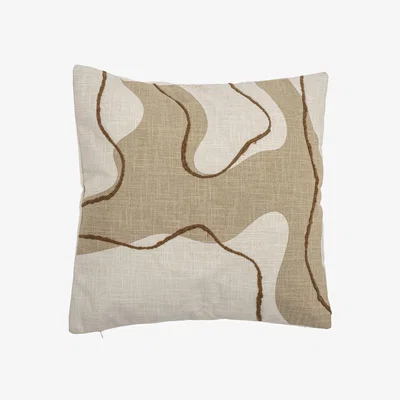 Made in Design Alton Cushion textile beige / 45 x 45 cm - Embroidered - Bloomingville