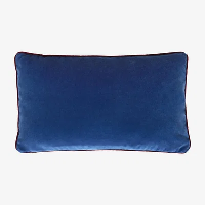 Made in Design Bibi court Cushion - / 42 x 25 cm - Exclusive by Lelièvre Paris Blue/Black