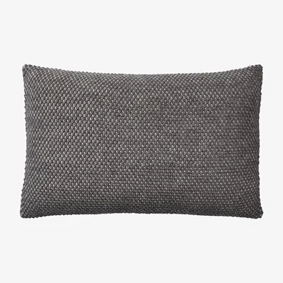 Made in Design Twine Cushion - / Hand-knitted baby llama wool - 80 x 60 cm by Muuto Grey