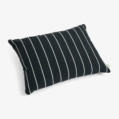 Nordic Nest HAY Outdoor Market cushion Black-beige 45x35 cm