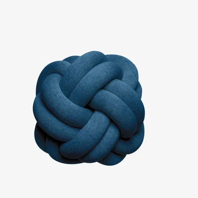 Nordic Nest Knot pillow petrol