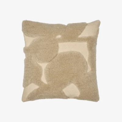 Nordic Nest Ferm Living Cilla tufted cushion Off-white-parchment 50x50 cm