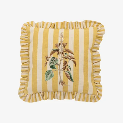 Nordic Nest Bloomingville Camila cushion Yellow 35x35 cm
