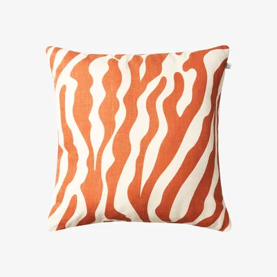 Nordic Nest Chhatwal & Jonsson Zebra outdoor cushion 50x50 cm Apricot orange-off white