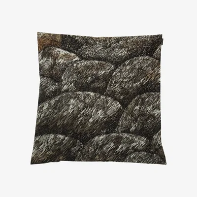 Nordic Nest Kokadera cushion cover 50x50 cm black-brown-green