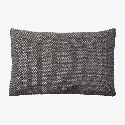 Nordic Nest Twine cushion cover 50x80 cm Dark grey