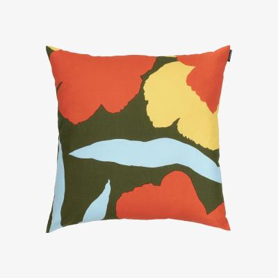 Nordic Nest Malvikki pillowcase 45x45 cm Dark green-orange-yellow