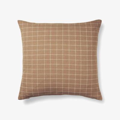 Nordic Nest ferm LIVING Brown cushion 50x50 cm Check