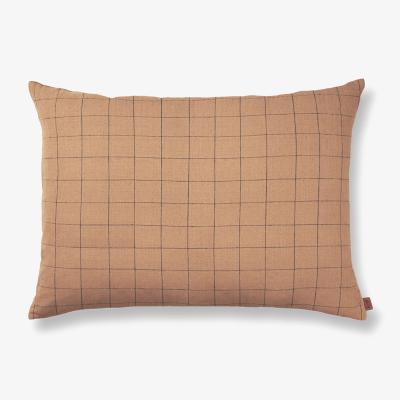 Nordic Nest ferm LIVING Brown cushion 60x80 cm Grid