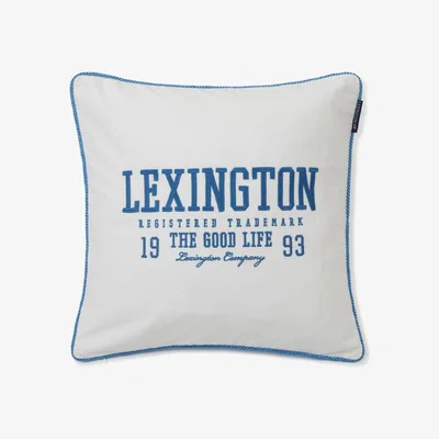 Nordic Nest Logo Twill pillowcase 50x50 cm White-blue