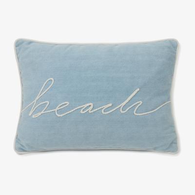 Nordic Nest Beach small rope twill cushion 30x40 cm Light blue