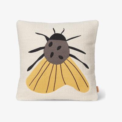 Nordic Nest Forest embroidered cushion 40x40 cm Moth