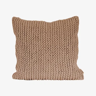 Nordic Nest Rope cushion cover 50x50 cm Chestnut