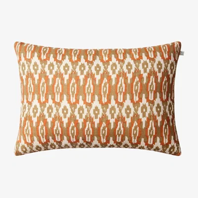 Nordic Nest Chhatwal & Jonsson Ikat Delhi Outdoor cushion 40x60 cm Beige-aprikosorange